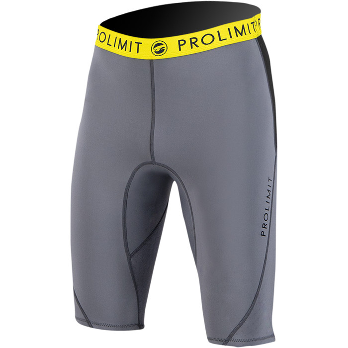 2023 Prolimit Mnner Airmax 1.5mm Neoprenanzug SUP Shorts 14500 - Grey / Black / Yellow